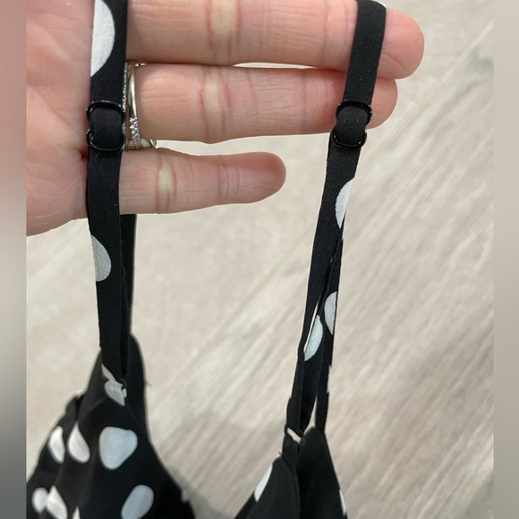 L'agence Jaelyn V Neck Cami Polka Dot Retro Silk Printed Jumpsuit size 2 - Picture 10 of 14